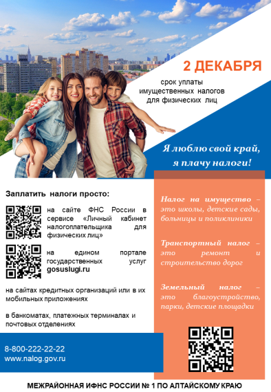 2 Декабря срок уплаты имущественных налогов. 2 Декабря срок уплаты имущественных налогов.
